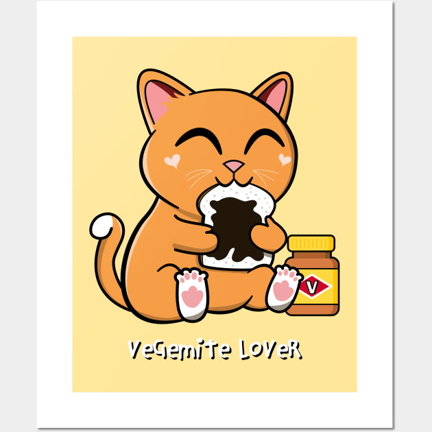 Vegemite Cat Wall Art by leBoosh-Designs